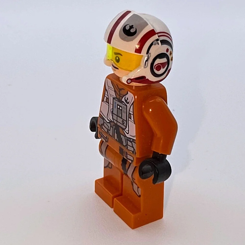 LEGO Star Wars Minifigure Small Orange Excellent Condition Resistance Pilot
